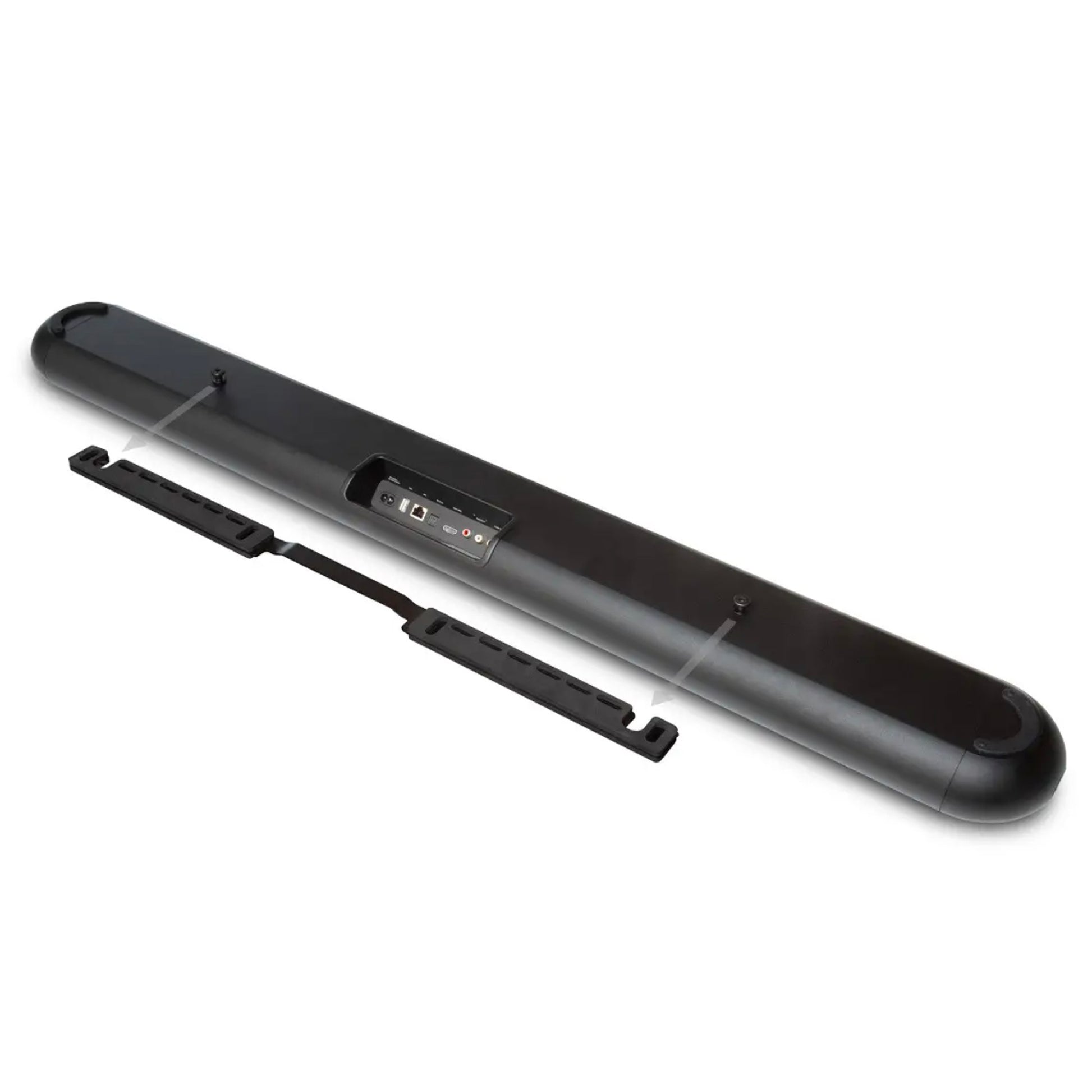 Bluesound Pulse Cinema Soundbar showing wallmount attachment