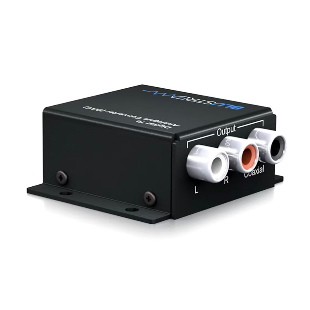 Blustream DAC12AU Digital to Analogue Convertor on white background
