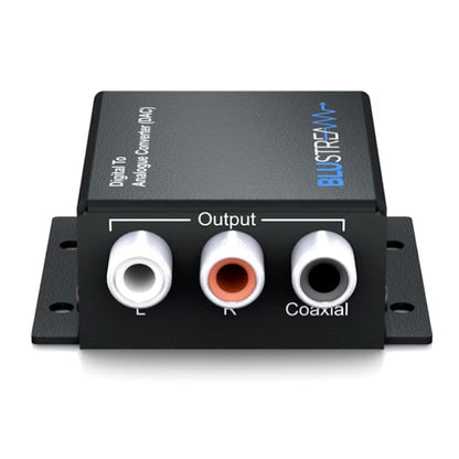 Blustream DAC12AU Digital to Analogue Convertor on white background