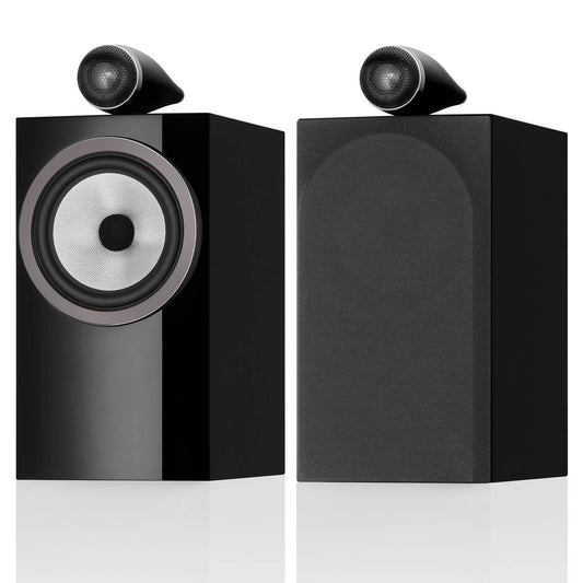 B&W 705 S3 Stand Mount Speakers in gloss black