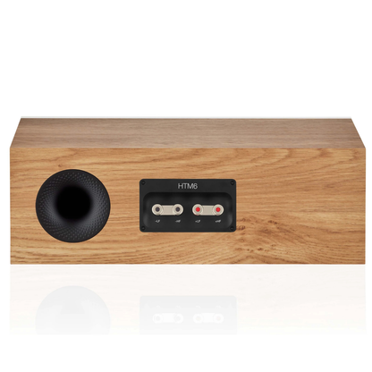 Back view of Bowers & Wilkins HTM6 S3 Centre Speaker in oak