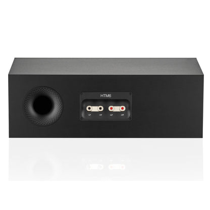 Back view of black Bowers & Wilkins HTM6 S3 Centre Speaker