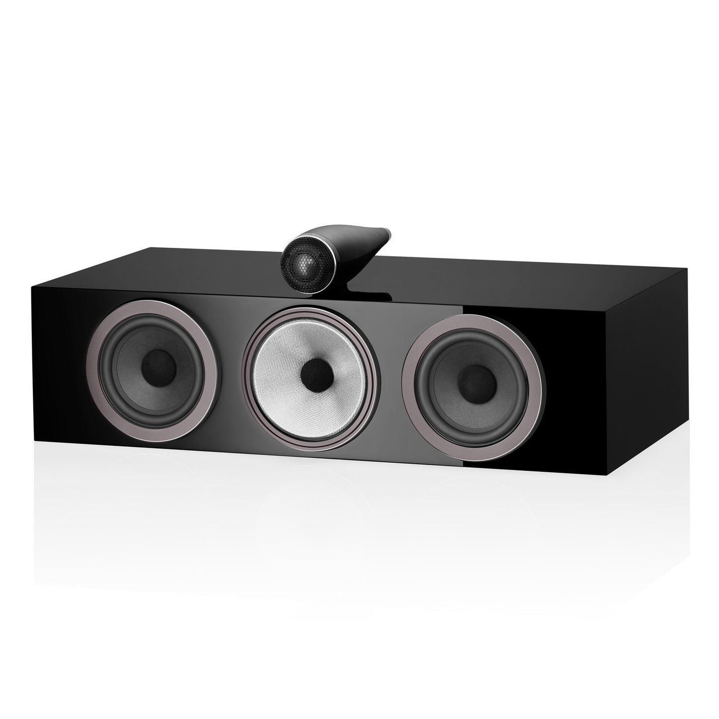 Angle view of Bowers & Wilkins HTM71 S3 Centre Speaker in black