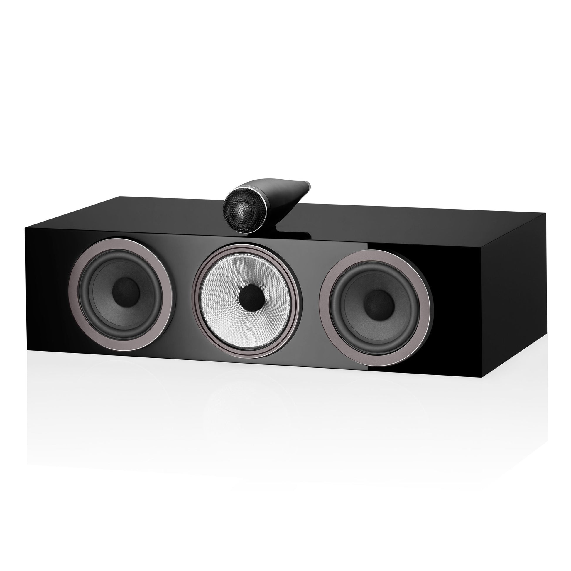 Angle view of Bowers & Wilkins HTM71 S3 Centre Speaker in black