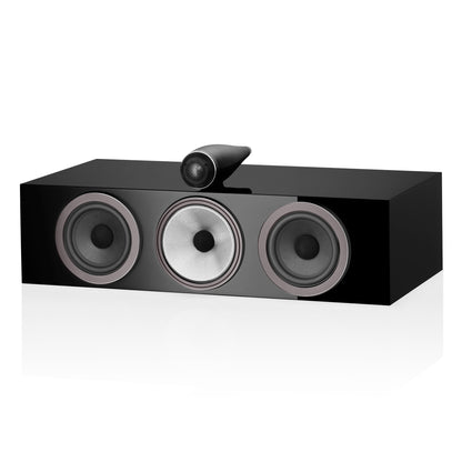Angle view of Bowers & Wilkins HTM71 S3 Centre Speaker in black