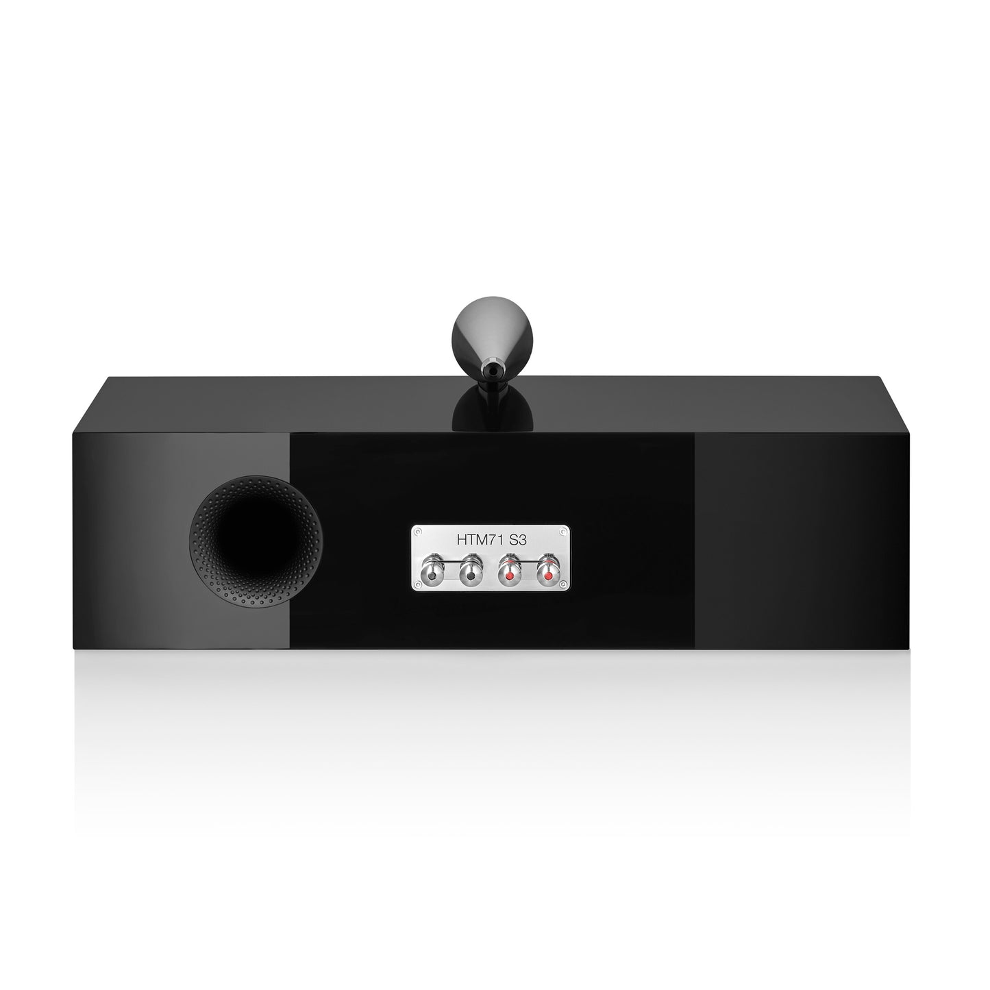 Back view of Bowers & Wilkins HTM71 S3 Centre Speaker in black