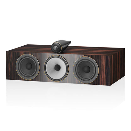 Front angle view of Bowers & Wilkins HTM71 S3 Signature Centre Speaker in Datuk Gloss