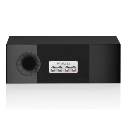 Back view of Bowers & Wilkins HTM72 S3 Centre Speaker in black