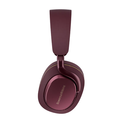 Side view of Bowers & Wilkins Px7 S3 Over-Ear Noise Cancelling Wireless Headphones in vintage maroon