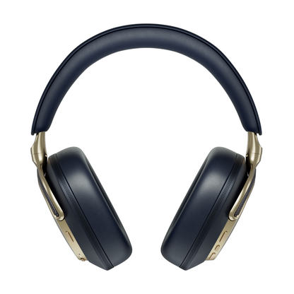Midnight Blue Bowers & Wilkins PX8 S2 Over-Ear Noise Cancelling Headphones on white background
