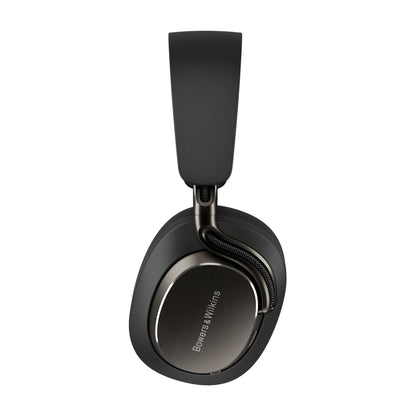 Side view of Bowers & Wilkins PX8 S2 Onyx Black on white background