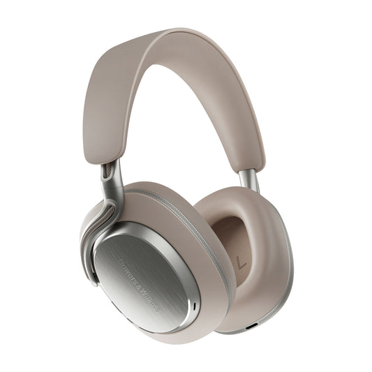 Bowers & Wilkins PX8 S2 Warm Stone angle view on white background