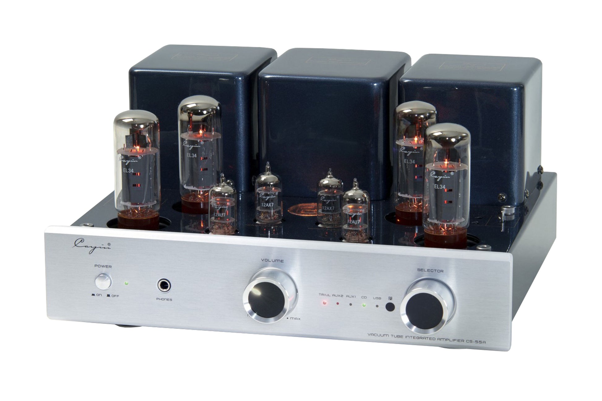 Cayin CS-55A Valve Integrated Amplifier - Front angle view