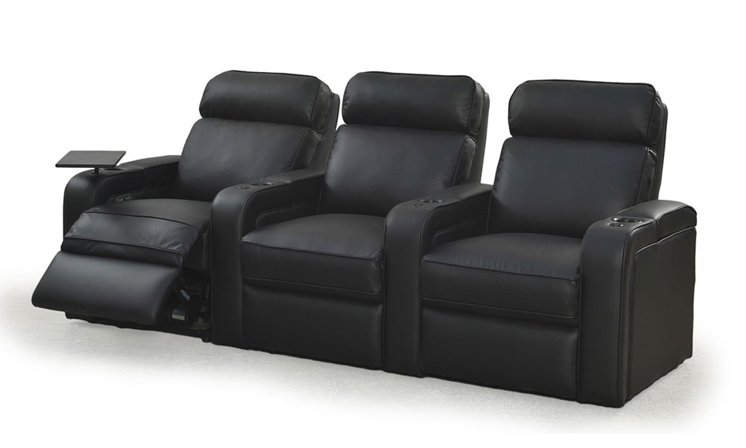 Cogworks Maxium 3 Seater Cinema Chairs - Powered Reclining Headrest and Footrest