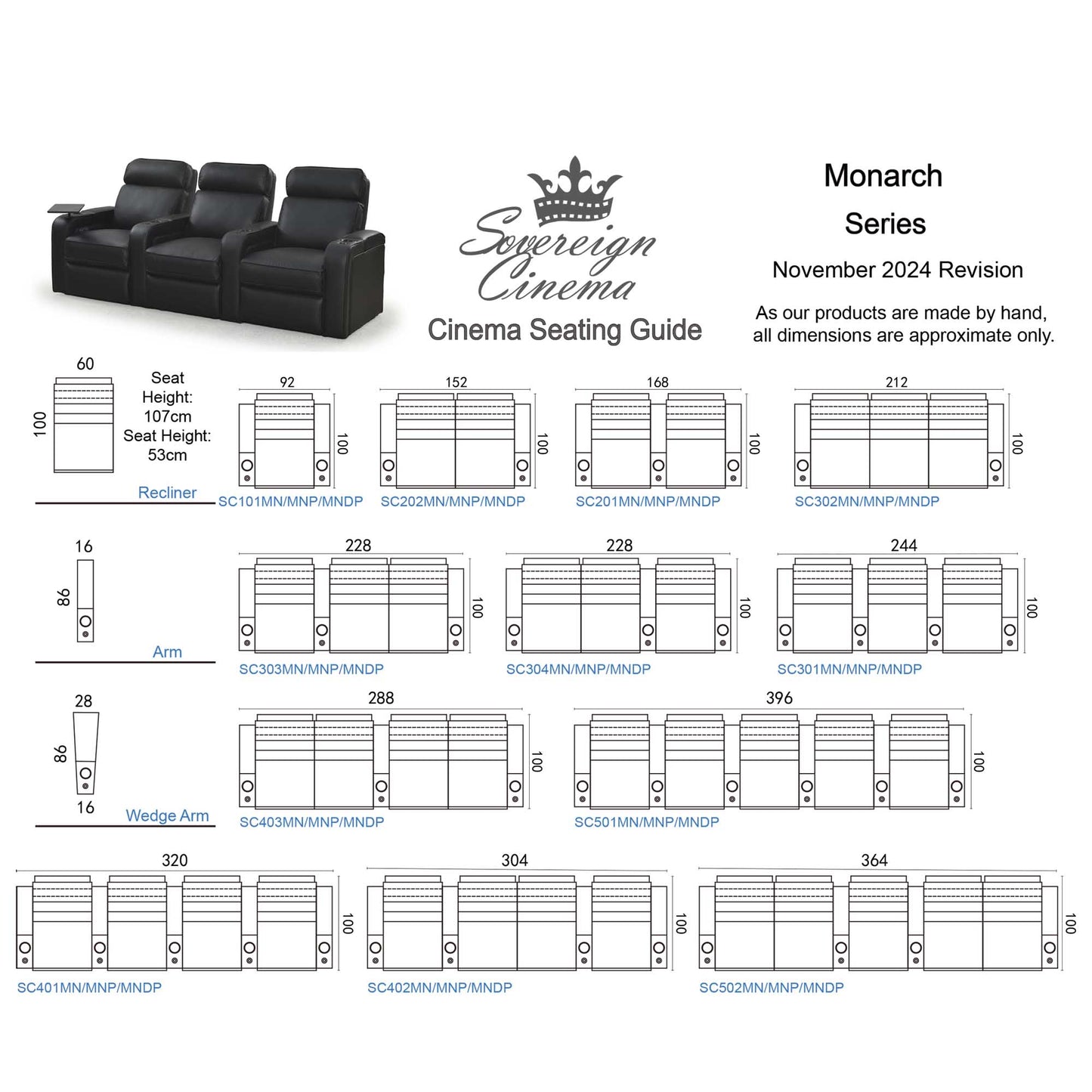 Cogworks Monarch Plus Diamond Edition Cinema Chairs