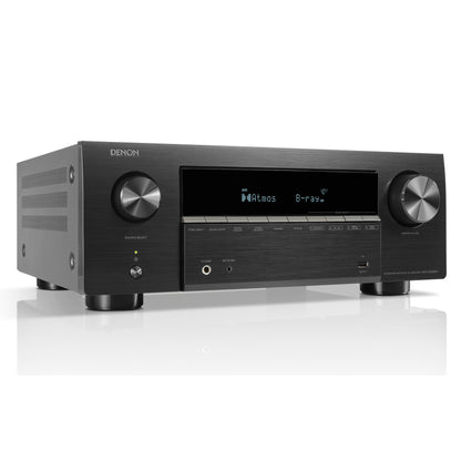 Front angle of Denon AVC-X3900H 9.4 Channel 8K Home Theatre Amplifier