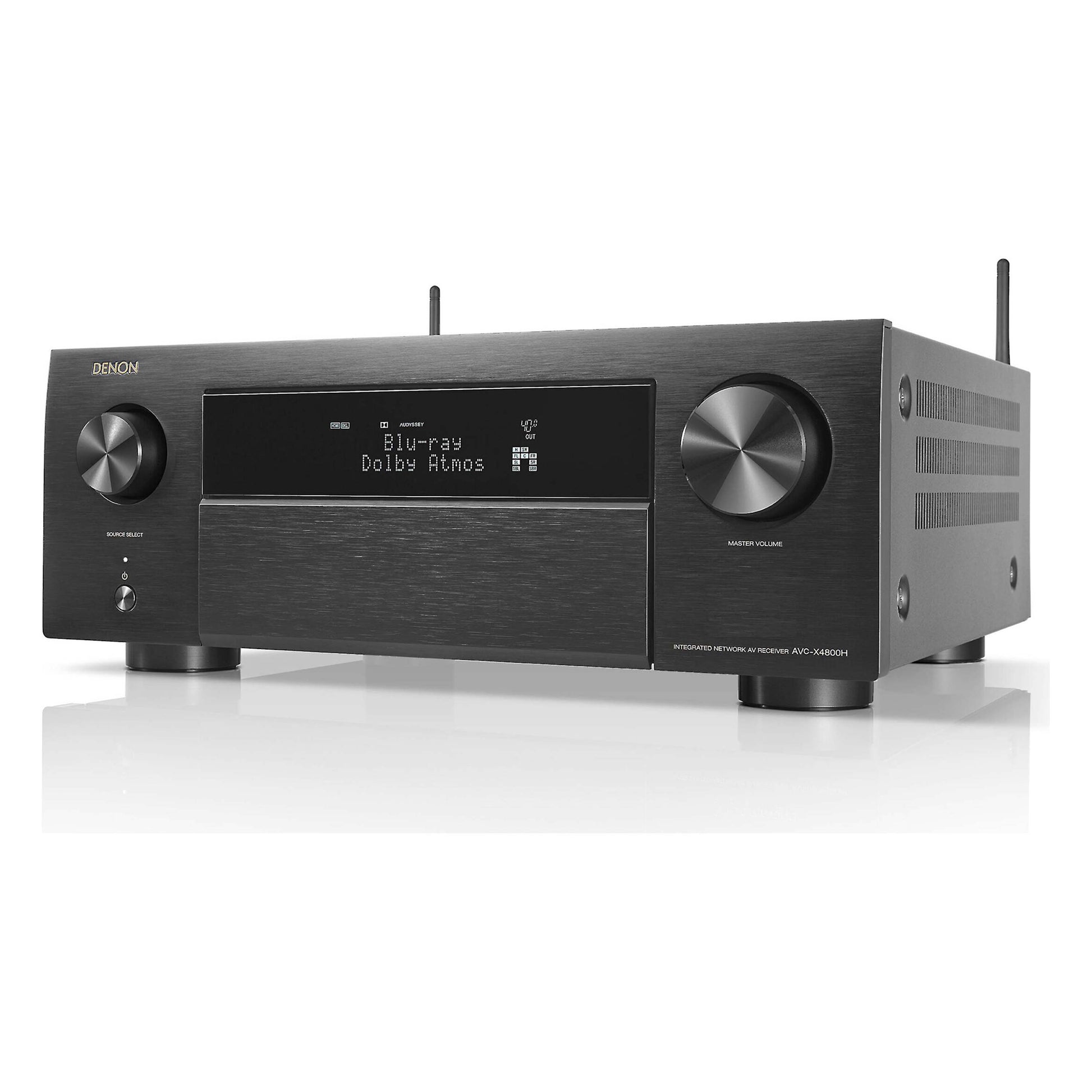 Denon AVC-X4800H 9.4 Channel 8K Home Theatre Amplifier on an angle