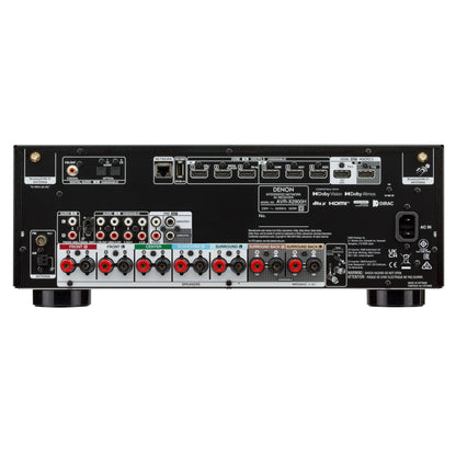 Back view of Denon AVR-X2900H 7.2 Channel 8K AV Receiver