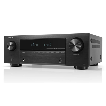Angle view of Denon AVR-X580BT 5.2 Channel 8K Home Theatre Receiver