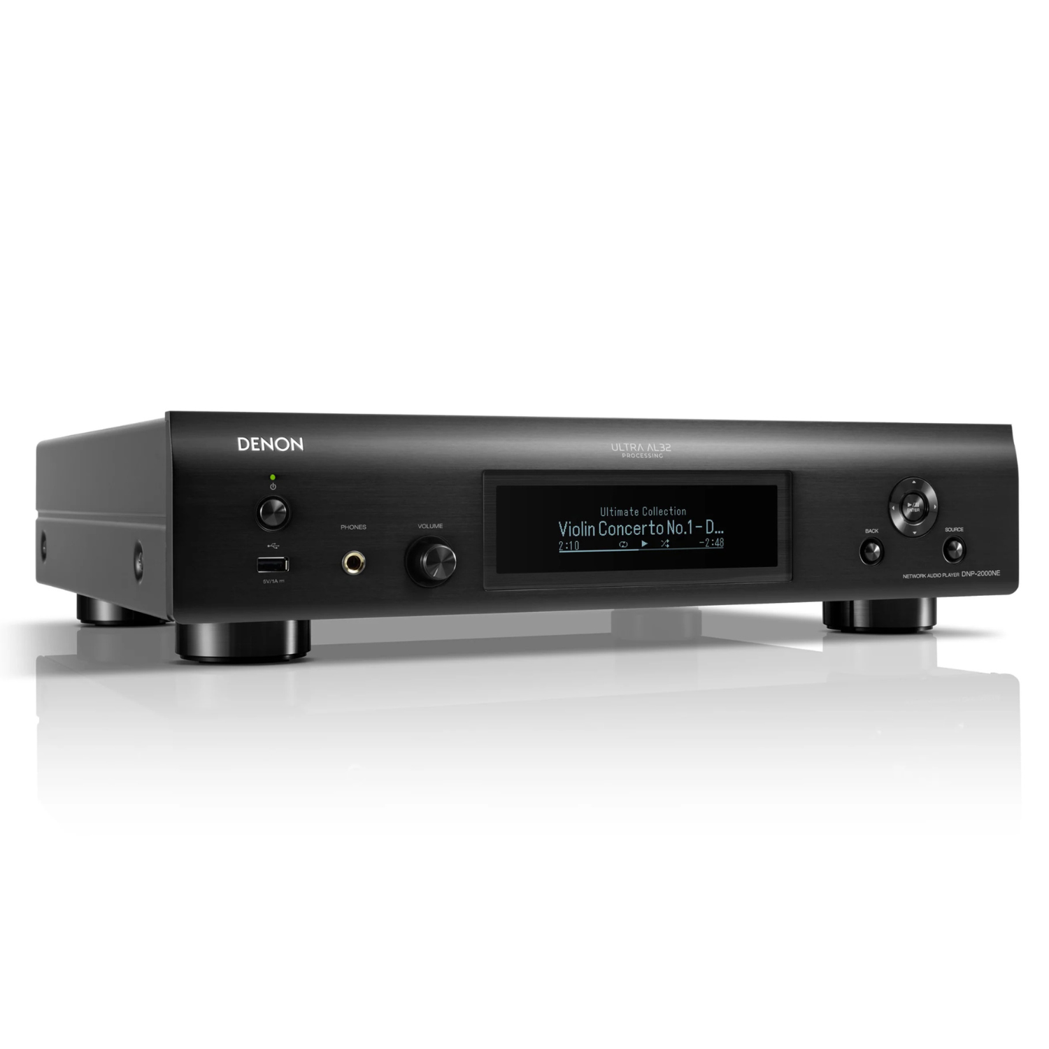 Front angle of black Denon DNP-2000NE Network Music Player