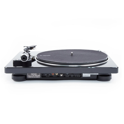 Back view of Denon DP-450USB Turntable