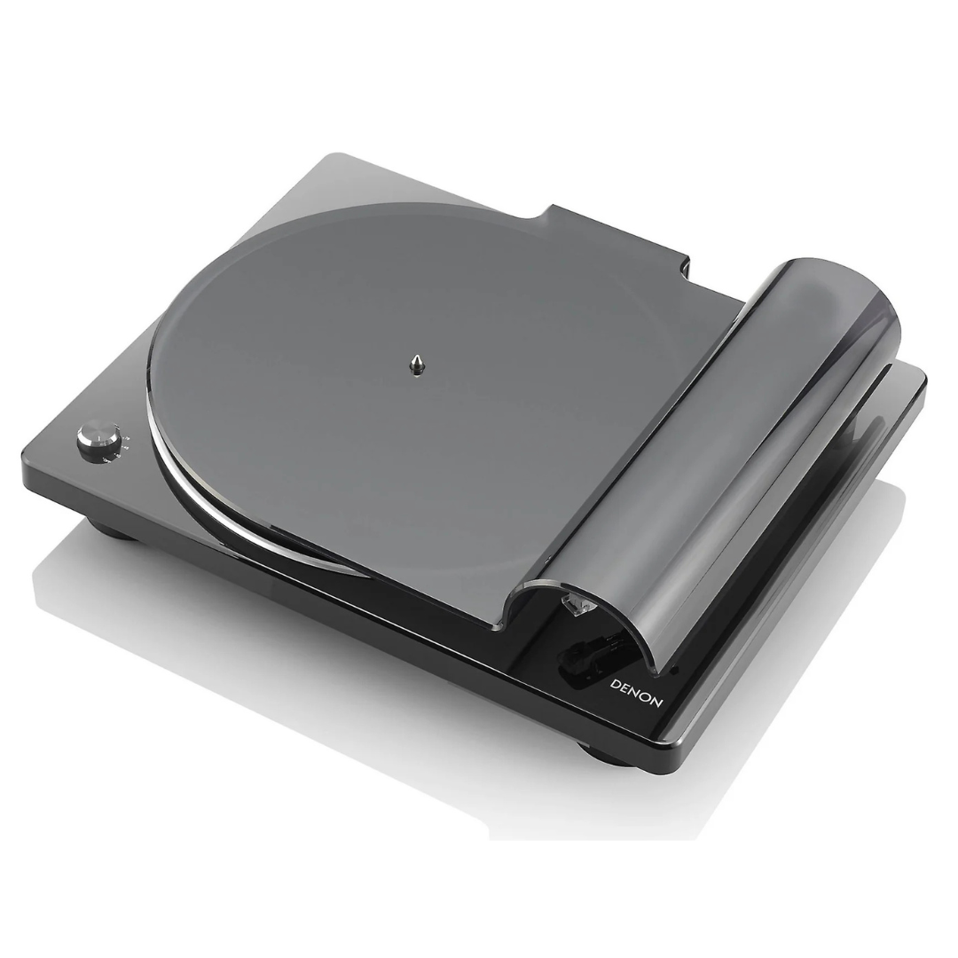 Denon DP-400 Turntable on a white background