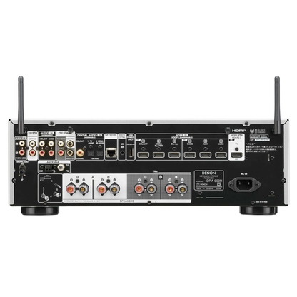 Back view of the Denon DRA-900H Stereo Network Receiver