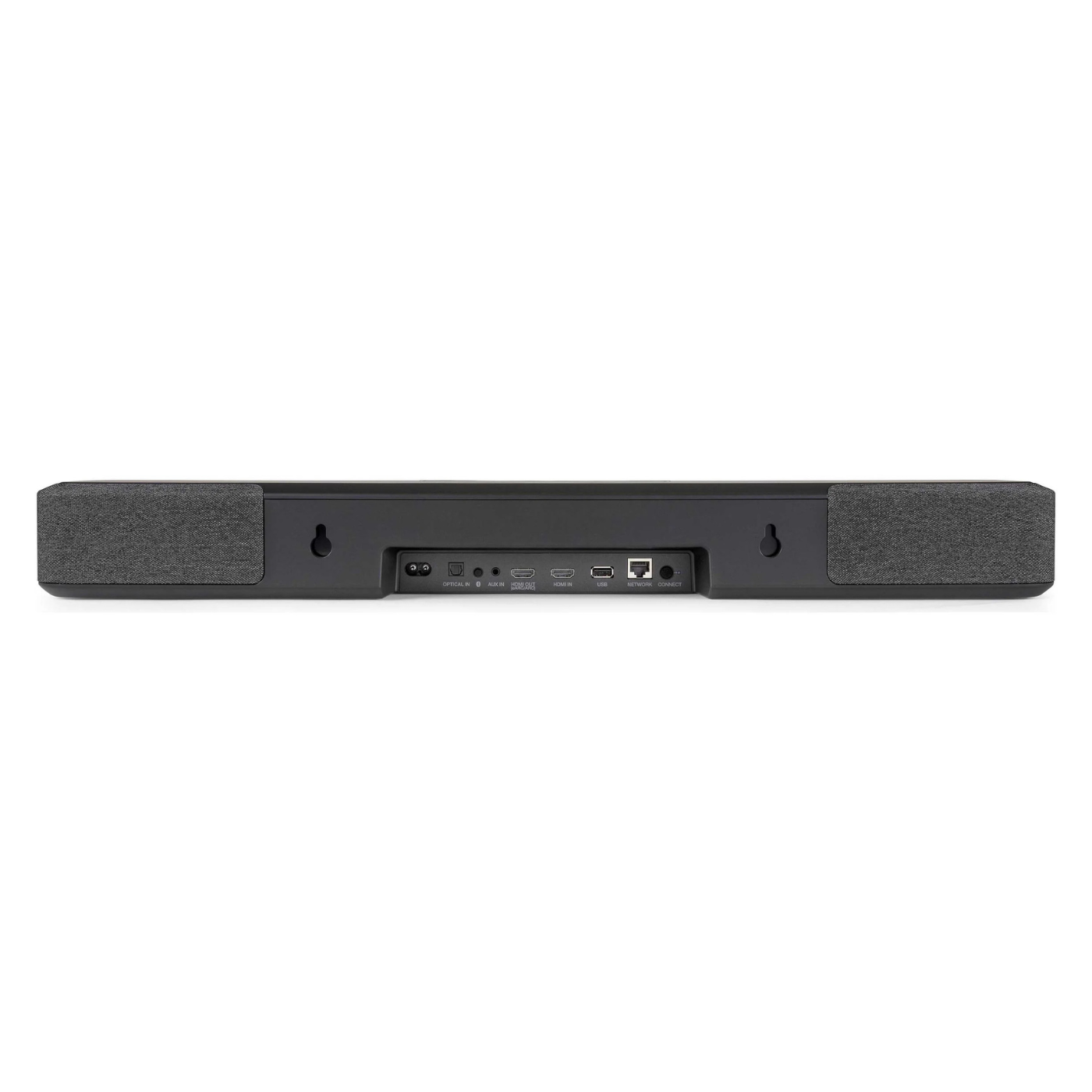Back view of Denon Home Soundbar 550 on white background