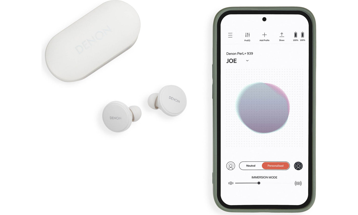 Denon PerL Pro Wireless Noise Cancelling Earbuds