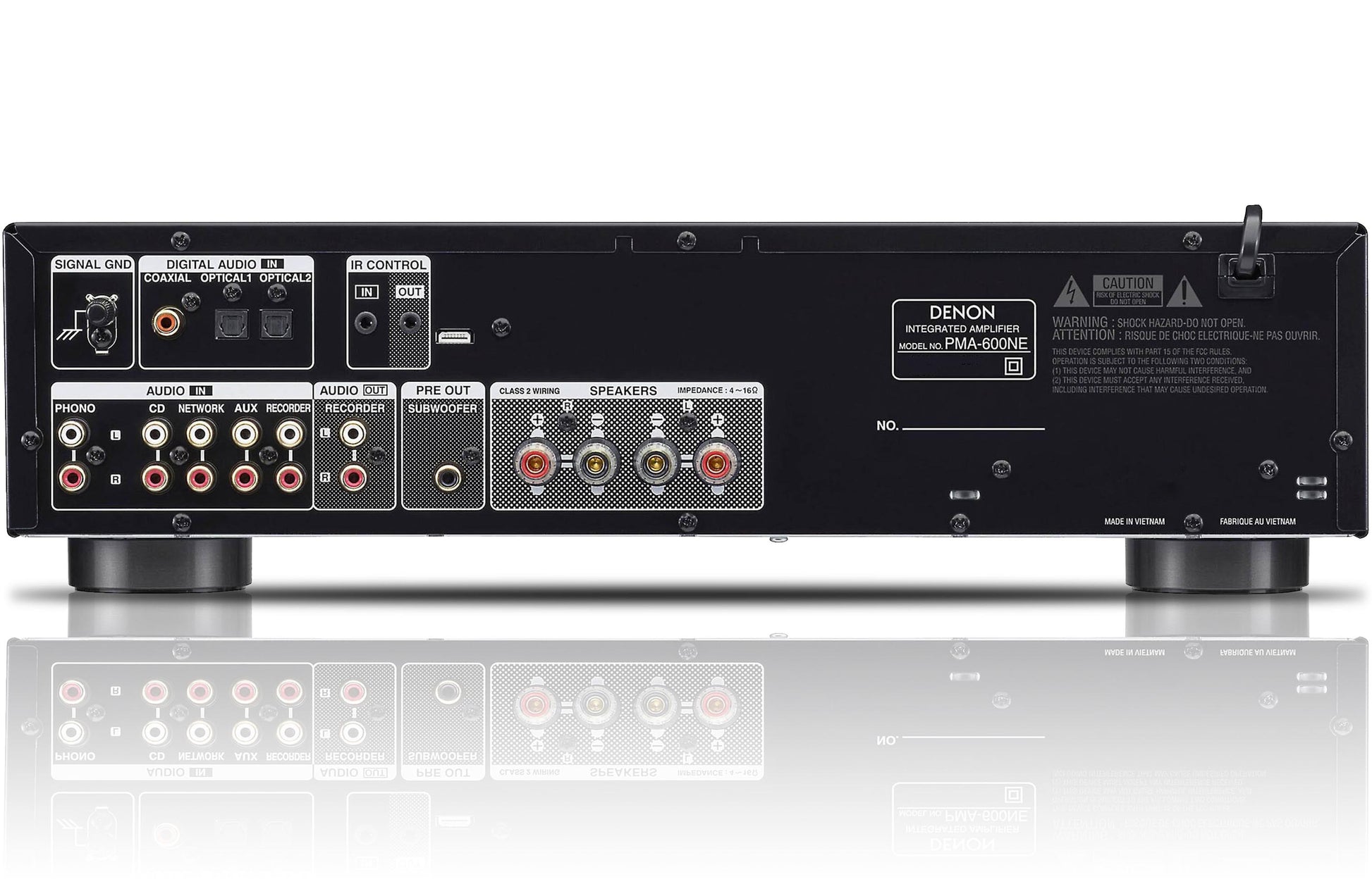 Denon PMA-600NE - Rear Panel Connections