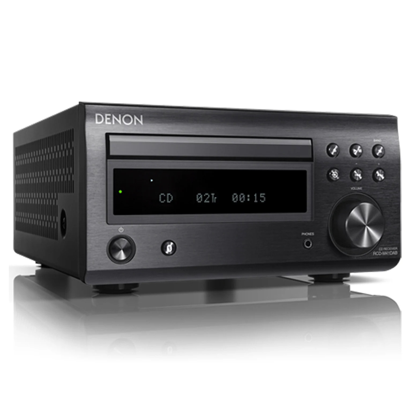 Angle view of Denon RCD-M41DAB CD Receiver