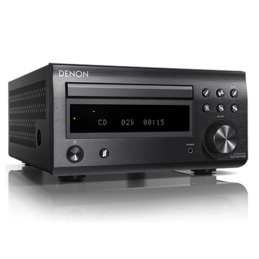 Angle view of Denon RCD-M41DAB CD Receiver