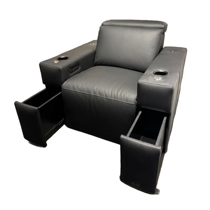DTX Design Signature Cinema Chairs - Storage compartments open