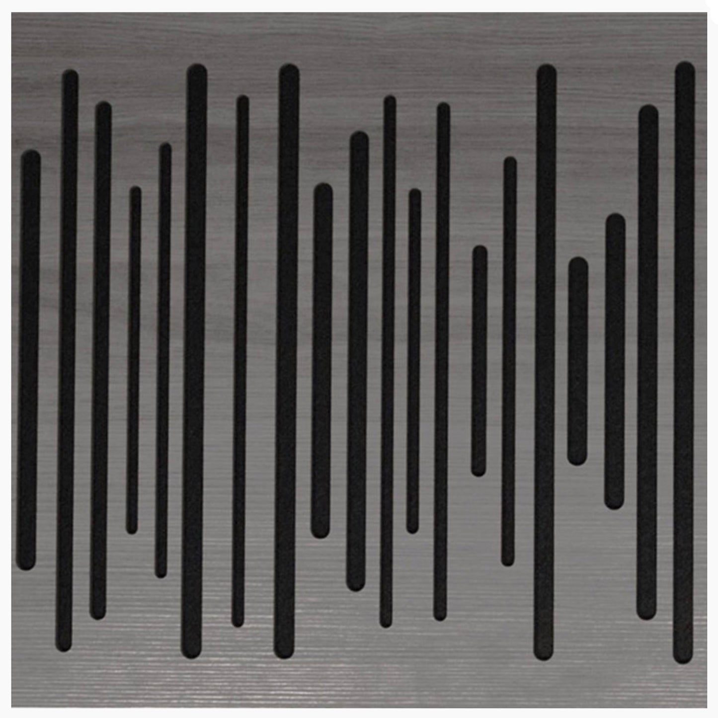DTX Design Timber Grooved Acoustic Panel in dark grey