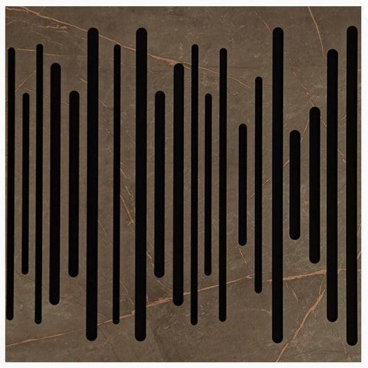 DTX Design Timber Grooved Acoustic Panel in marble