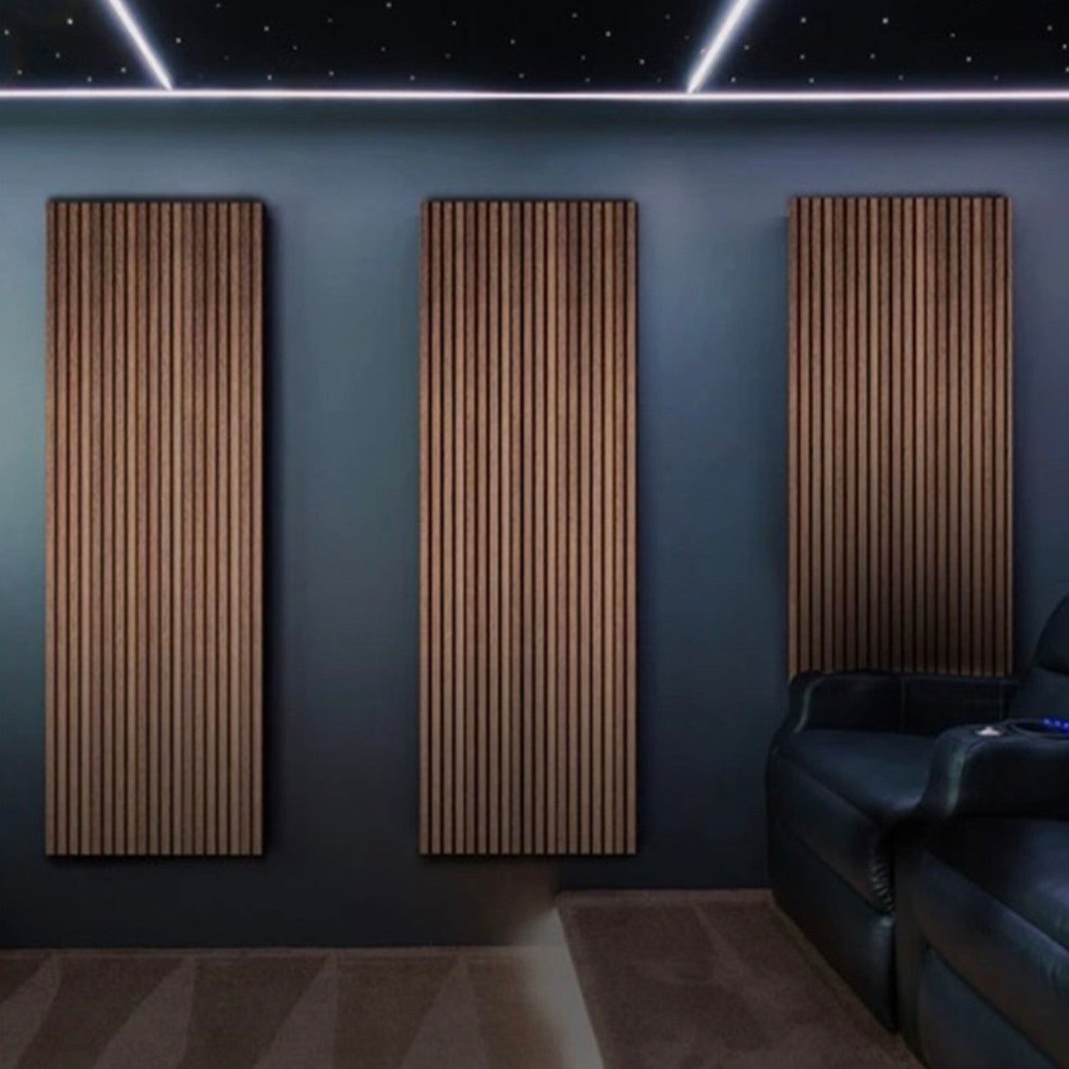 DTX Design Timber Slat Acoustic Panel oak on wall