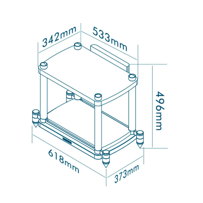 Wharfedale Elysian CR Speaker Stand dimensions