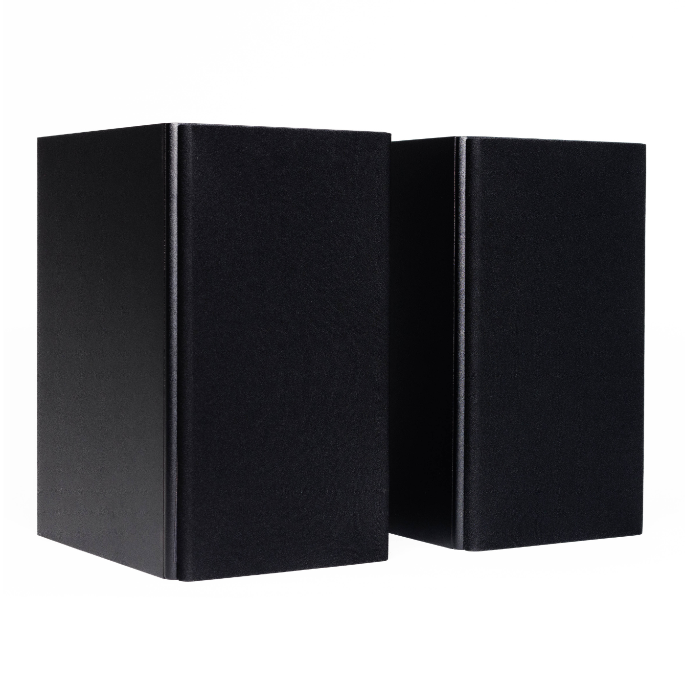 Pair of Encel Raw Gelati Bookshelf Speakers with black grilles