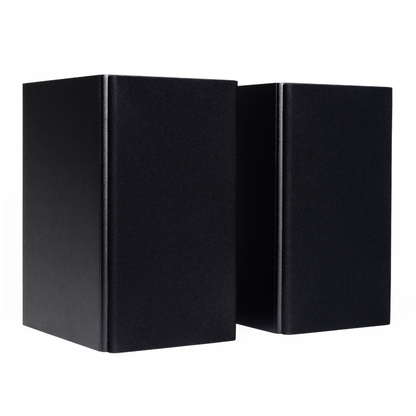 Pair of Encel Raw Gelati Bookshelf Speakers with black grilles