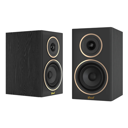 Black Encel Gelati Speakers on white background