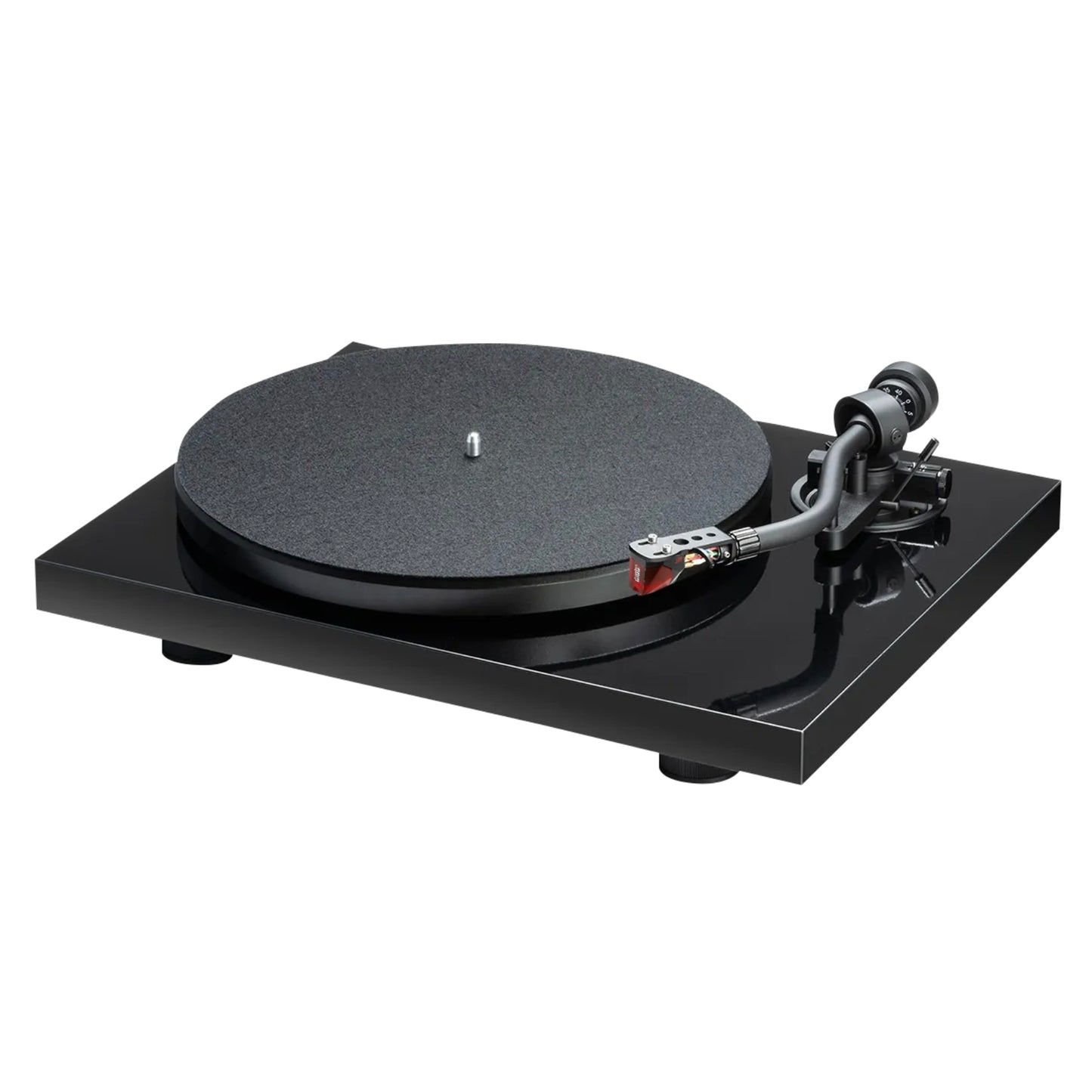 Black Encel S Turntable with Ortofon 2M Red Cartridge