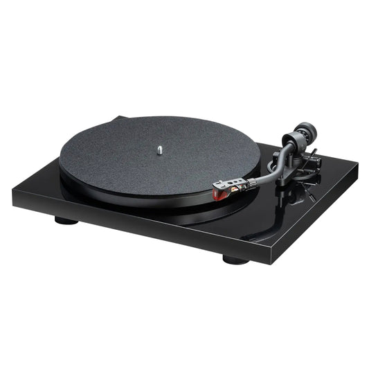 Black Encel S Turntable with Ortofon 2M Red Cartridge