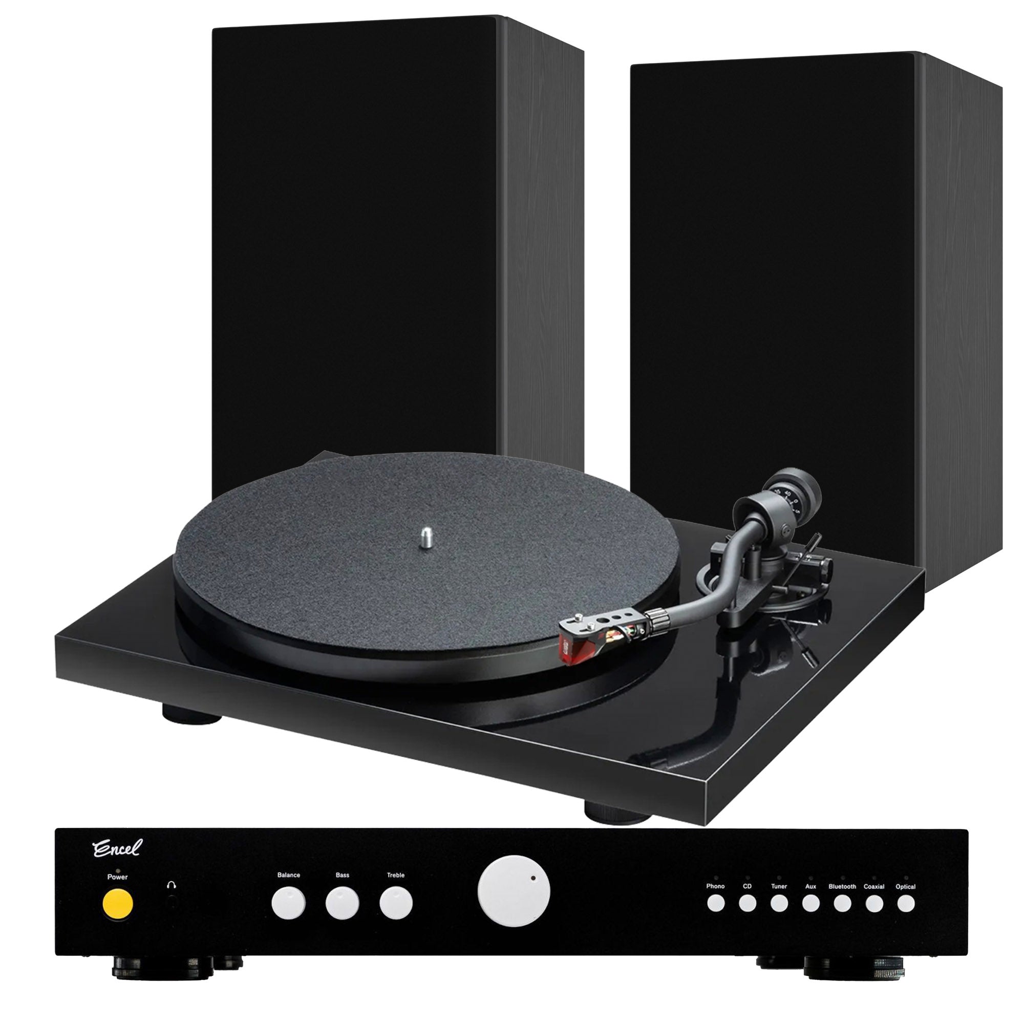 Encel S Turntable System | Turntable, BT Amplifier and Speakers – Audio ...