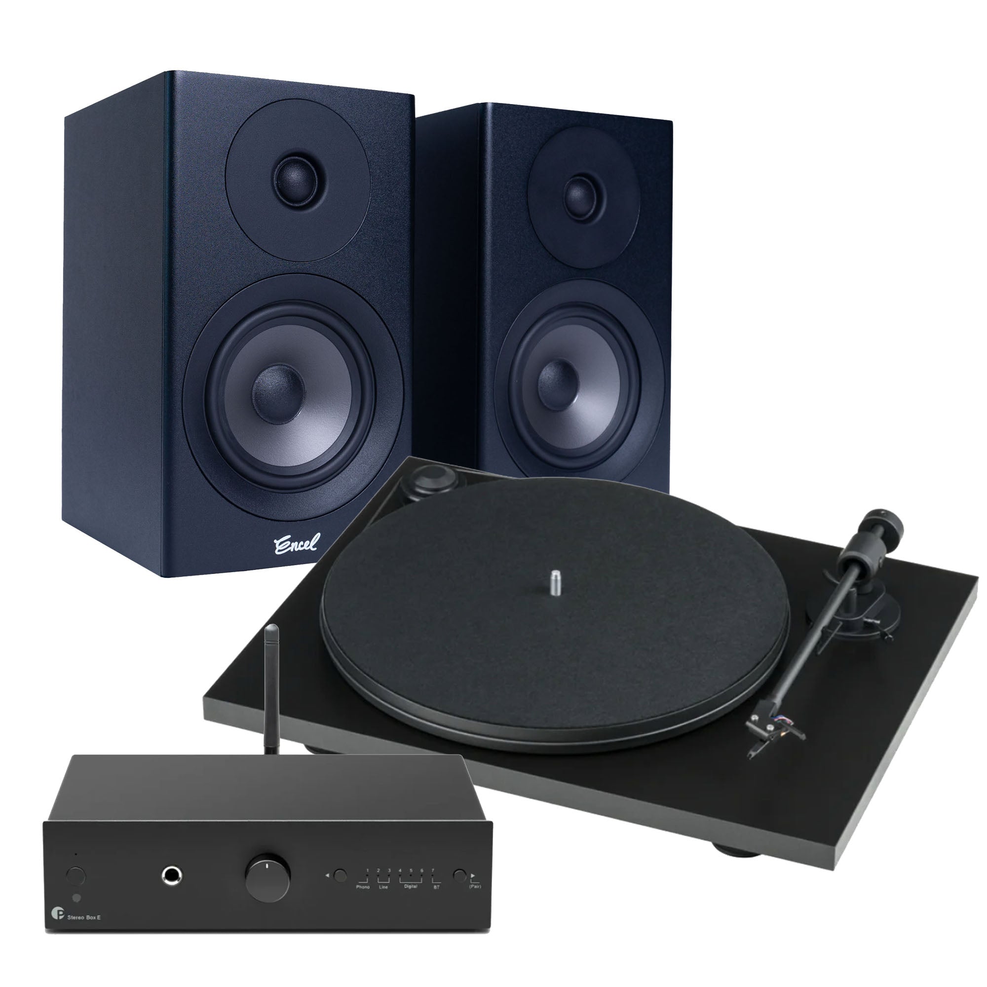 Encel x Pro-Ject Starter Turntable System | Turntable, BT Amplifier and ...