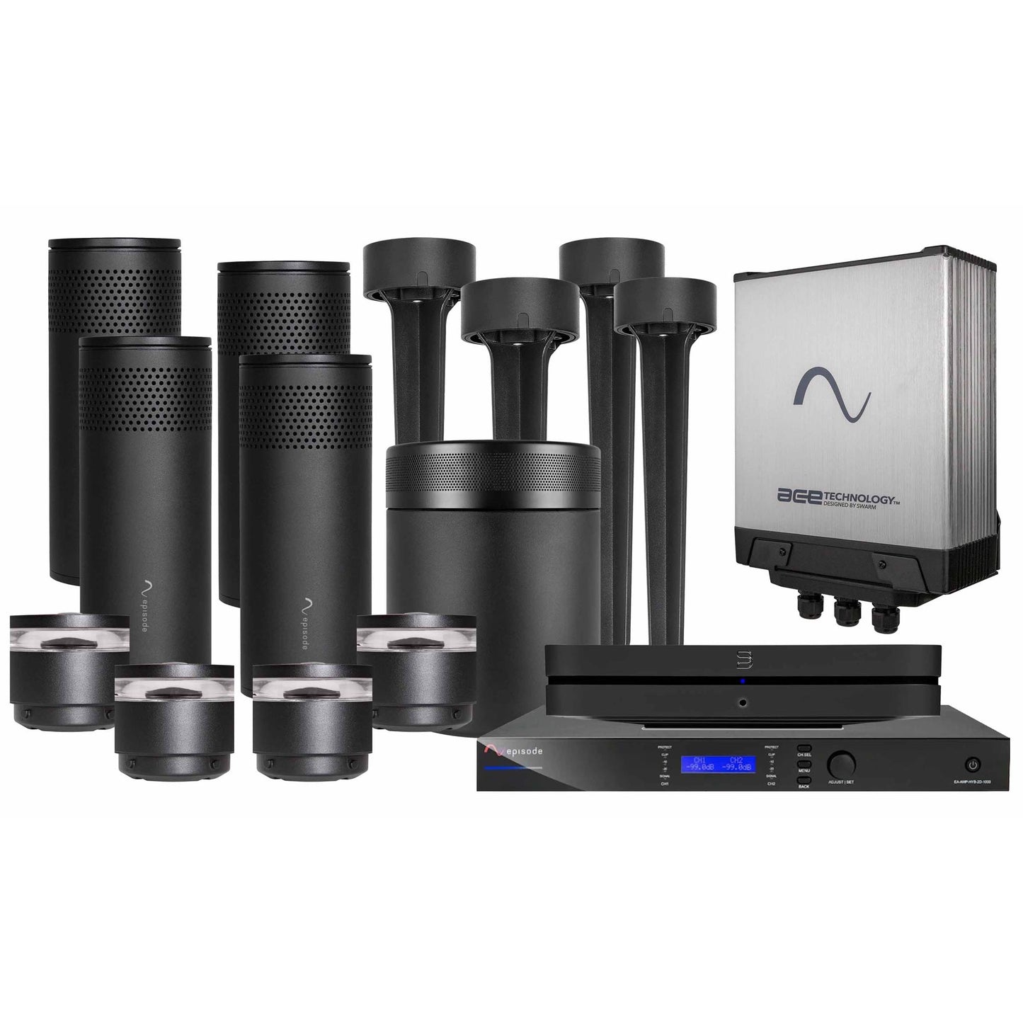 Episode Radiance Outdoor Bollard Audio & Lighting System