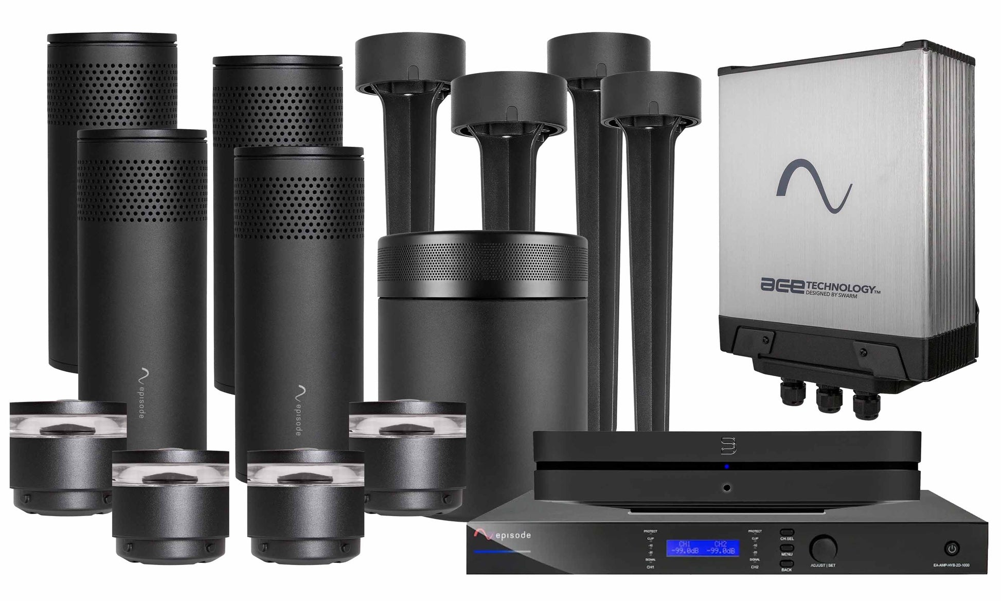 Episode Radiance Outdoor Bollard Audio & Lighting System