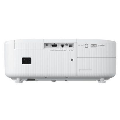 Back view of Epson EH-TW6250 4K PRO-UHD Home Theatre Projector with connections