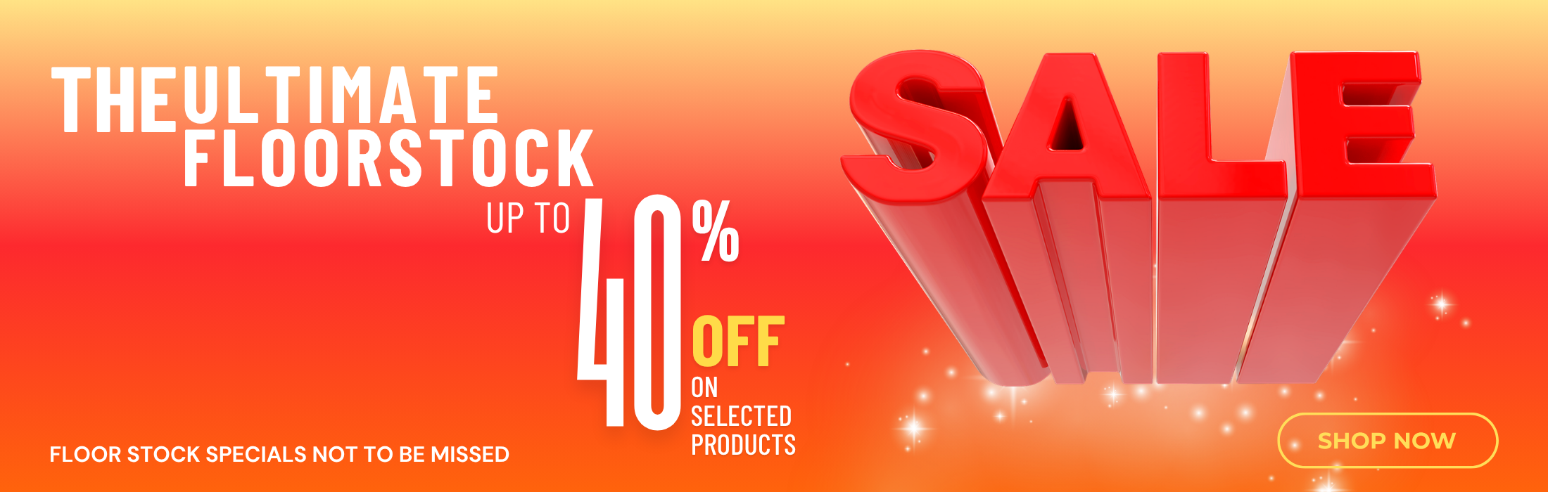 Floorstock sale banner