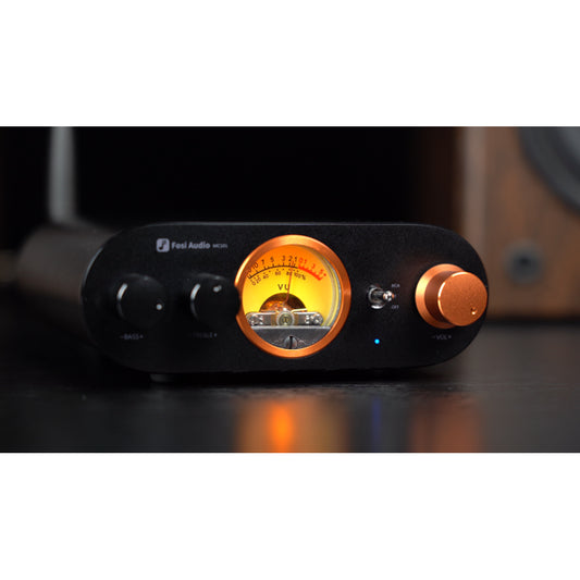 Fosi Audio MC101 Bluetooth Integrated Amplifier on table