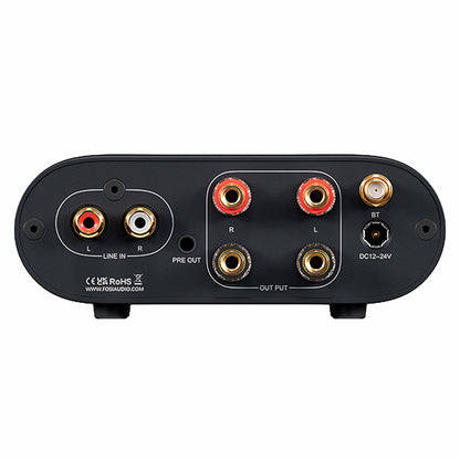 Back panel of Fosi Audio MC101 Bluetooth Integrated Amplifier